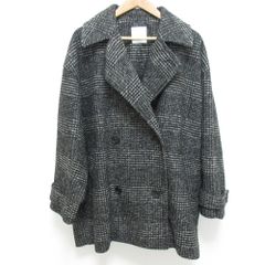 spick&span Wスライバーチェックハーフコート ブラック 38 - メルカリ
