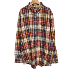 良品 POLO RALPH LAUREN ポロラルフローレン チェック BDネルシャツ XL マルチカラー メンズ 古着 中古 USED