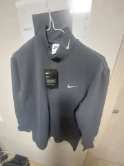 NIKE ナイキ ドライフィット 起毛 ハイネック Tシャツ 新品 グレー XL