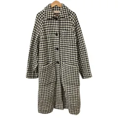 良品 MARNI マルニ ハウンドトゥース 千鳥格子 ウール コート サイズ38 ブラック ホワイト レディース 古着 中古 USEDのサムネイル