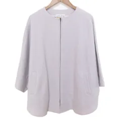 美品 BEARDSLEY ビアズリー ウール ポンチョコート サイズFREE グレージュ レディース 古着 中古 USED