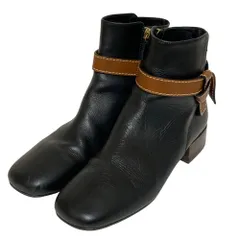 良品 LOEWE ロエベ レザー ゲートブーツ サイズ39 26.0cm相当 ブラック レディース 古着 中古 USEDのサムネイル