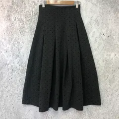 by muni:r バイニムール ハート ドット プリーツ ロング スカート チャコールグレー Fサイズ 〇◇のサムネイル