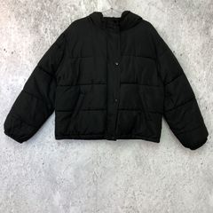 w closet 中綿ジャケット エコダウン 黒 F フード付き - メルカリ