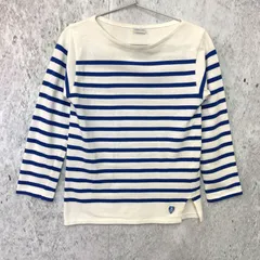 ORCIVAL オーシバル ボーダー バスク シャツ ブルー ストライプ 〇□