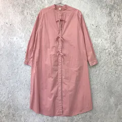 長袖 シャツ ワンピース ピンク Fサイズ 〇□