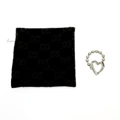 たぬきです。GUCCI グッチ ハート パドロック チェーンリング 9号 たぬき様専用です。GUCCI グッチ ハート パドロック チェーンリング 9