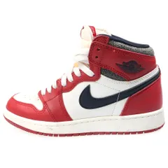 NIKE (ナイキ) GS Air Jordan 1 High OG Lost & Found/Chicago GS エアジョーダン1 OG ロスト & ファウンド/シカゴ ハイカットスニーカー レッド US5Y/23.5cm FD1437-612