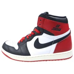 NIKE (ナイキ) AIR JORDAN 1 RETRO HIGH OG BLACK TOE REIMAGINED エアジョーダン1 レトロ OG ブラックトゥリイマジンド ハイカットスニーカー US9.5/27.5cm DZ5485-106