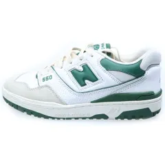 New Balance (ニューバランス) BB550WT1 ローカットスニーカー ホワイト/グリーン US9/27cm
