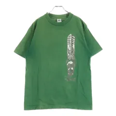STUSSY (ステューシー) 90S VINTAGE OLD USA製 オールド インディアンプリント ヴィンテージ Tシャツ 半袖カットソー グリーン