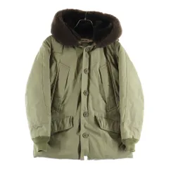 A BATHING APE (アベイシングエイプ) ファーフーデッド フライトジャケット デッキジャケット カーキ