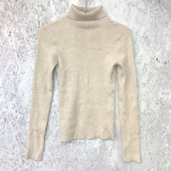 EGOIST エゴイスト タートル リブ ニット ライト グレー Fサイズ 〇◇