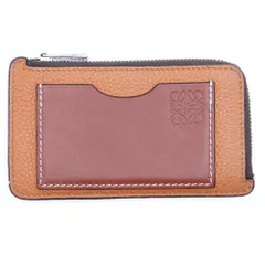 LOEWE (ロエベ) アナグラム レザー コインケース ブラウン