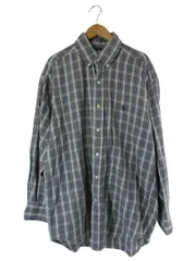 ラルフローレン RALPH LAUREN シャツ 前開き チェック 長袖 サイズM ブルー グリーン 国内正規 QQQ