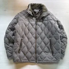 【U-90】Eddie Bauer エディーバウアー キルティングジャケット メンズXL グレー 腕ワッペン 中綿ジャケット 防寒 アウター 秋冬 大きいサイズ カジュアル