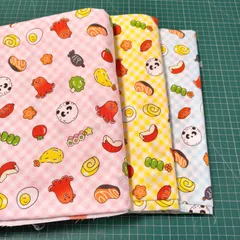 25×35【3枚セット】裏地あり ランチョンマット お弁当柄