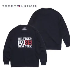 トミーヒルフィガー【TOMMY HILFIGER】09T4458 CREWNECK L/S TEE SWEATSHIRT メンズ ロングスリーブ ロンT 長袖 クルーネック スウェット 薄手 トレーナー ロゴ トップス US規格