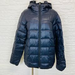 CROCODILE ダウンジャケット フード付き ネイビー M 防寒 アウター 
