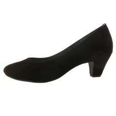 未使用 grove グローブ ベロア パンプス シューズ ヒール 靴 サイズ24.5cm 茶 ブラウン レディース 古着 中古 USED