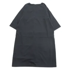 美品 無印良品 良品計画 ロング ワンピース プルオーバー カットソー ワイド ゆったり 長袖 XL 大きいサイズ 黒 ブラック レディース 古着 中古 USED