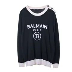 BALMAIN カシミヤ混 ロゴ プルオーバー ニットのサムネイル