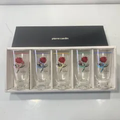 未使用 pierre cardin ピエールカルダンタンブラー5客 佐々木ガラス 長期保管品　[管理No.：N12061_F3_80]