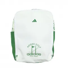 【超美品】アディダス シューズケース グリーン×白 一部総柄  ゴルフ adidas