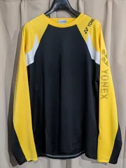 YONEX ヨネックス 長袖 ゲームシャツ ドライ ロンT 黒 イエロー