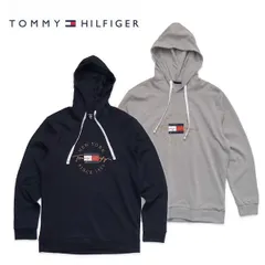 トミーヒルフィガー【TOMMY HILFIGER】09T4502 PULLOVER HOODIE フーディー パーカー 裏起毛 長袖 メンズ ロゴ トップス プルオーバー レディース ベーシック NAVY GREY US規格