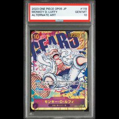 PSA10】モンキー・D・ルフィ(パラレル)(サイン入り) P-SR ST01-012 1枚