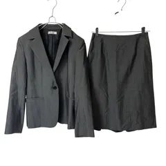 【美品】a.v.v アーヴェヴェ MICHEL KLEIN スカートスーツ セットアップ グレー サイズ42【Z1768】