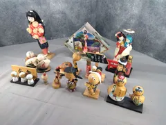 民芸品まとめ13点 郷土玩具 こけし 人形 置物 日本土産 飾り 昭和レトロ A697