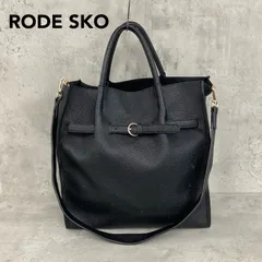 RODE SKO ロデスコ ブラック バッグ 鞄 かばん カバン トートバッグ ハンドバッグ ショルダーバッグ 斜め掛け 肩掛け 2WAY ベルト デザイン ゴールド 金具 シボ革 風 A4 収納 可能 通勤 通学 仕事 オフィス フォーマル ★ ■■