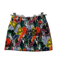 中古 レディース ジャックバニー Jack Bunny!! スカート 1(M) マルチカラー 中綿 一体型インナーパンツ 総柄