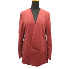 green label relaxing グリーンレーベルリラクシング ユナイテッドアローズ トリコットコーデュロイ ガウンジャケット 38 ピンク レディース 古着 中古 USED