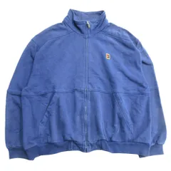 白タグ 90's 00's NIKE ナイキ ハイネック ジップアップ スウェット ジャケット ブルゾン テニス ロゴ ヴィンテージ サイズL メンズ 古着 中古 USED