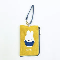 ミッフィー miffy キーパスポーチ イエロー カラフルサガラ 定期入れ