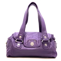 マークジェイコブス ハンド トートバッグ ミニボストン 紫 革 GB32