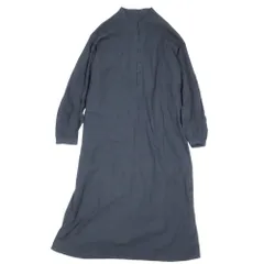 美品 BEAUTY&YOUTH ビューティー＆ユース ユナイテッドアローズ 長袖 ロング ワンピース コットン タイプライター ブラック レディース 古着 中古 USED