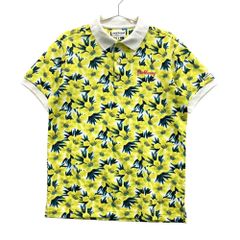 90s MUNSINGWEAR ゴルフ ポロシャツ レトロ【M】黄色 総柄 - メルカリ