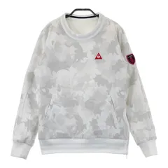 サイズ：M LE COQ GOLF ルコックゴルフ  リバーシブル 中綿ブルゾン ネコ総柄 ホワイト系 [240101632621] ゴルフウェア レディース ストスト