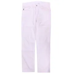 良品 ARMANI JEANS アルマーニ ジーンズ スリム パンツ ボトムス ストレッチ 3Y6J15 6N21Z サイズ30 紫 ライトパープル メンズ 古着 中古 USED