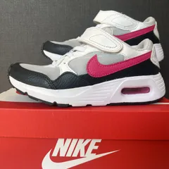 美品【19ｃｍ】ナイキ エアマックス NIKE AIR MAX SC (PSV) CZ5356-006 ホワイトＸピンク