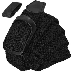 ゴムベルト 穴なし 伸びる 編み込み 伸縮 ゴルフ 大きいサイズ カジュアル ビジネス メンズ 紳士 メッシュベルト 学生服 フリーサイズ [JIFANPAUL] ストレッチ