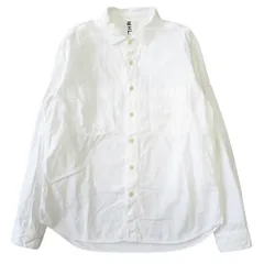 良品 MHL. マーガレットハウエル シャツ カットソー 長袖 無地 サイズS 白 ホワイト メンズ 古着 中古 USED