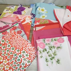 ファッション小物 中古・風呂敷  ナイロン・レーヨン製 普通サイズ(１枚、フクサあり) 20枚まとめ T413