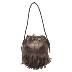 良品 J&M Davidson ジェイ&エムデヴィッドソン CARNIVAL カーニバル L ハンド セミショルダー 巾着 バッグ レザー ボルドー レディース 古着 中古 USED