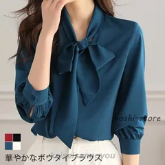 【送料無料】ブラウス ボウタイ レディース 長袖 オフィス フォーマル ボウタイブラウス 黒 白 きれいめ 秋 春 トップス シャツブラウス シャツ リボンタイ 長袖ブラウス