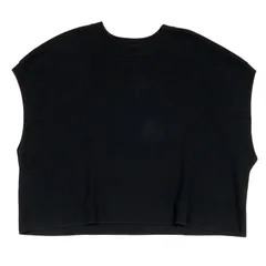 ジャーナルスタンダード コットンポリ ニットベスト ブラック 美品 JS WORKS